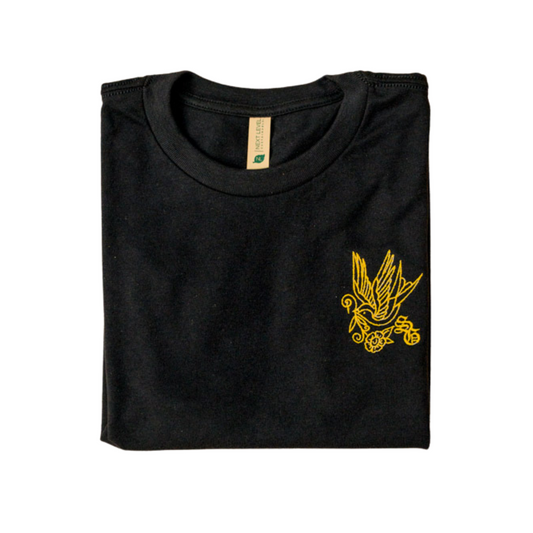 Swallow Embroidered Unisex Eco Tee (Yellow Edition)
