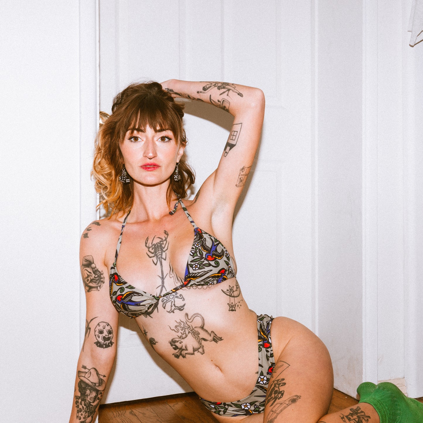 Blue Bird High-Rise Bikini Bottom