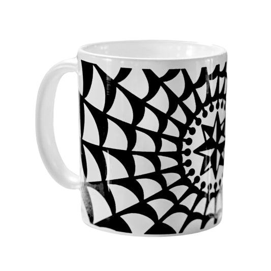 Black & White Spider Web Mug