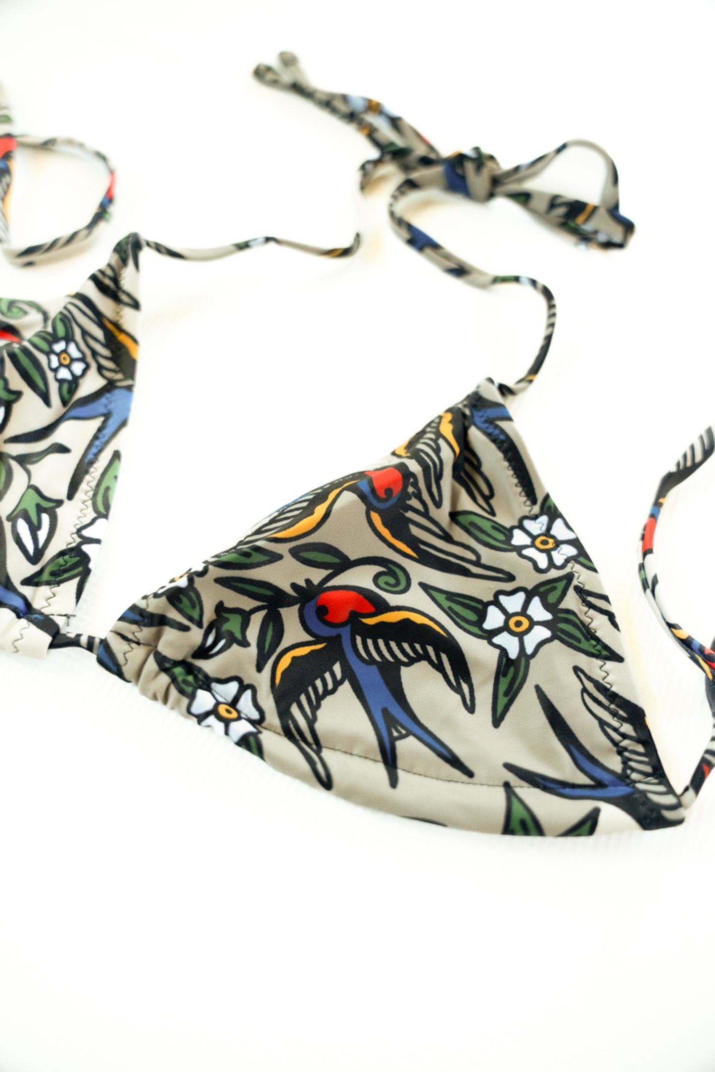 Blue Bird String Bikini Top