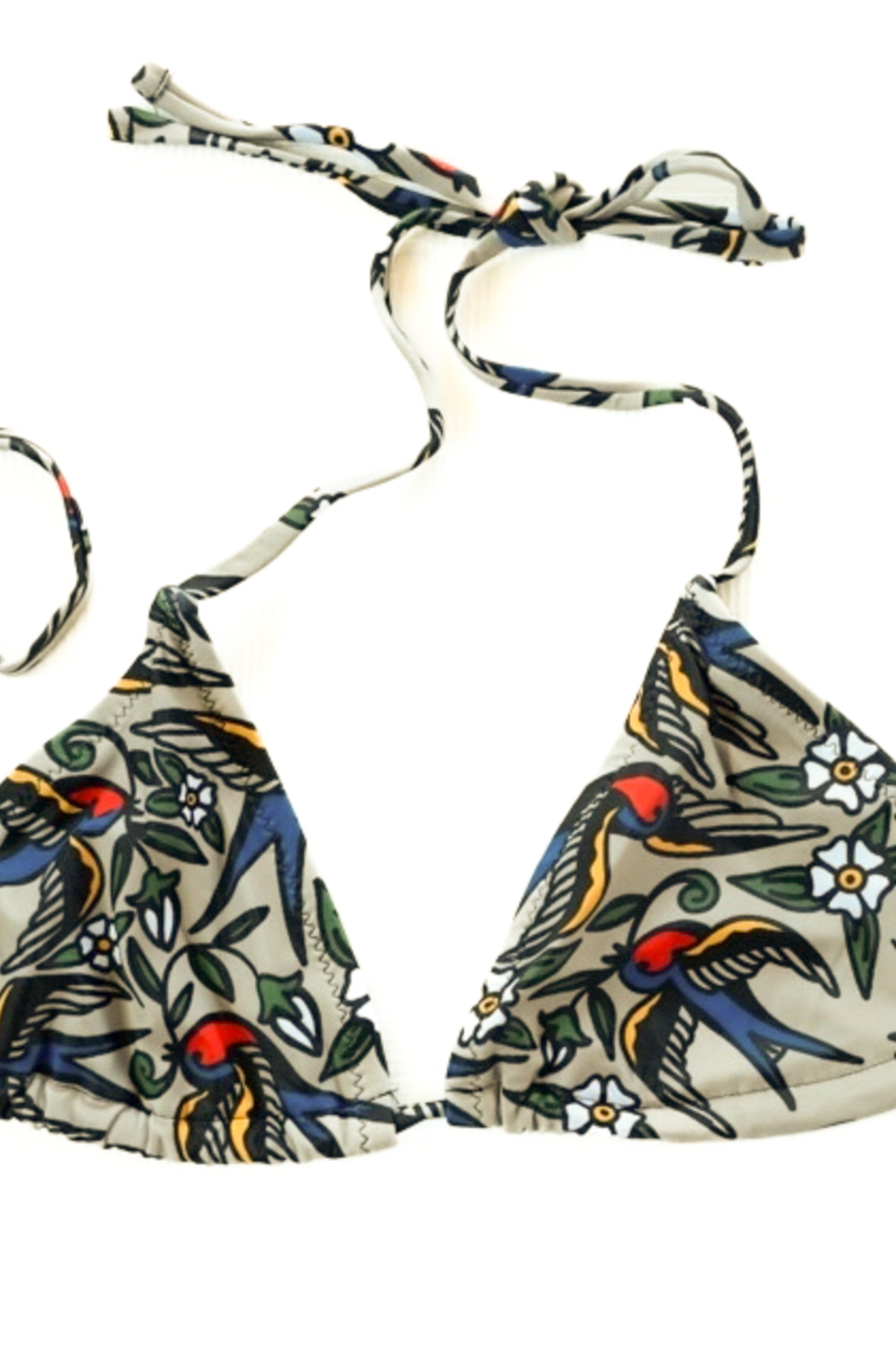 Blue Bird String Bikini Top