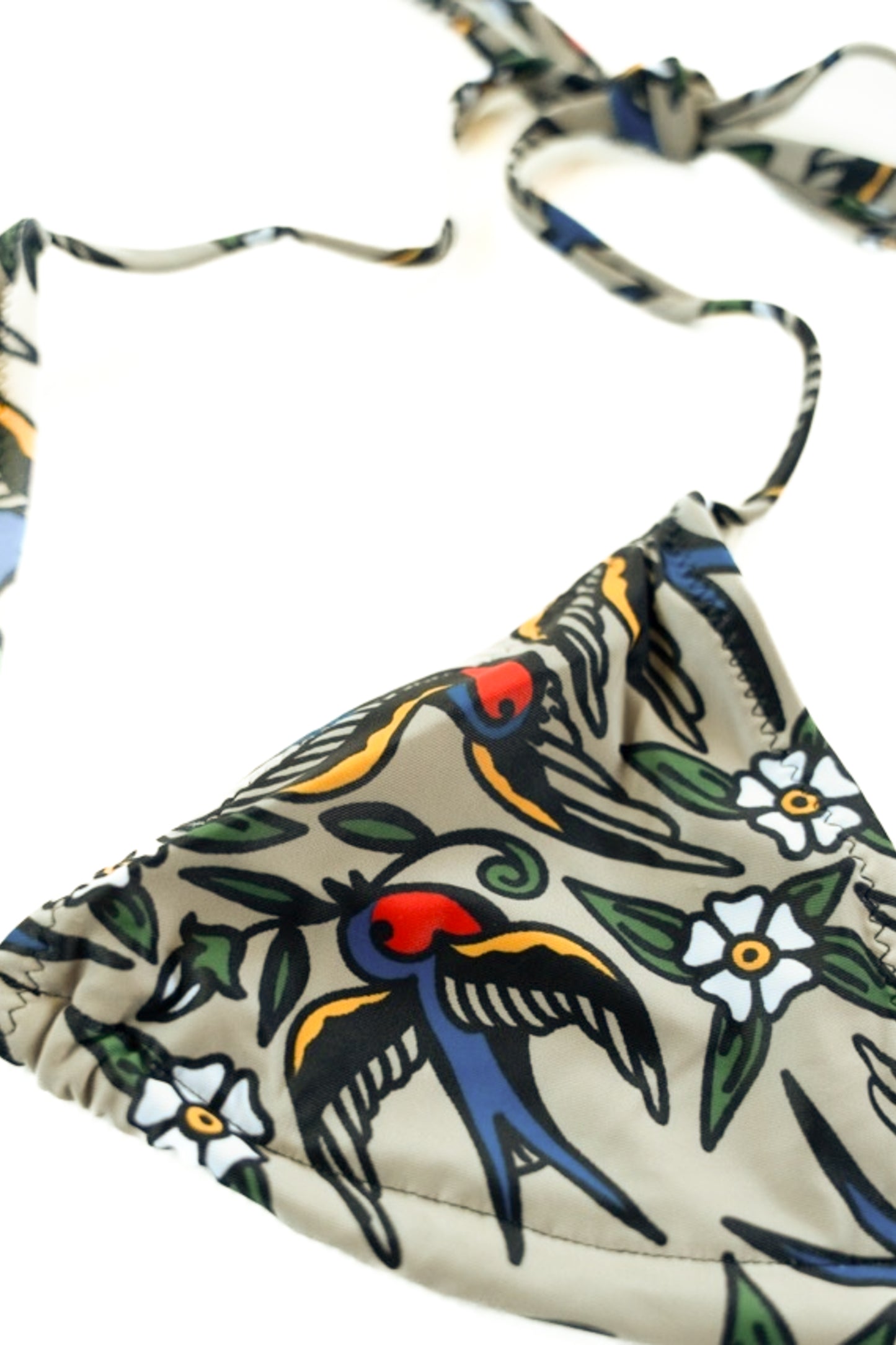 Blue Bird String Bikini Top