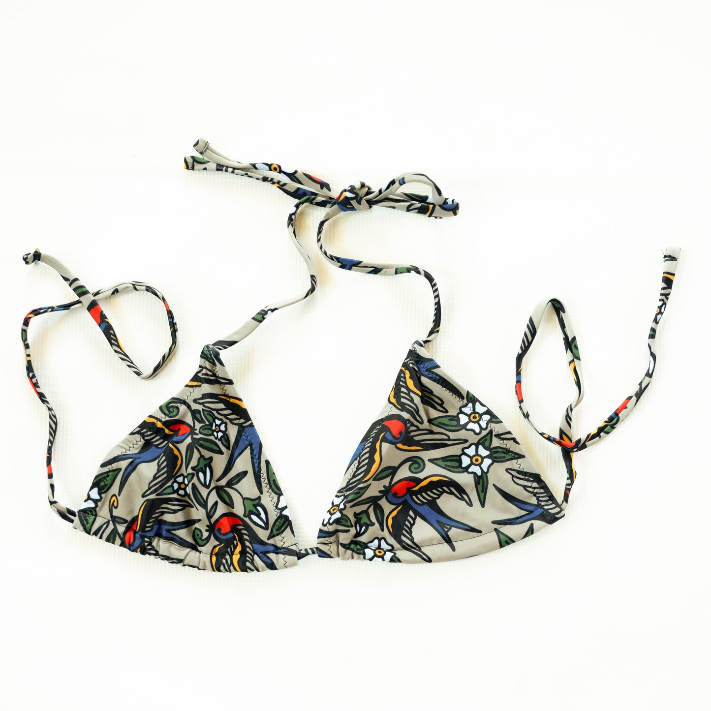 Blue Bird String Bikini Top