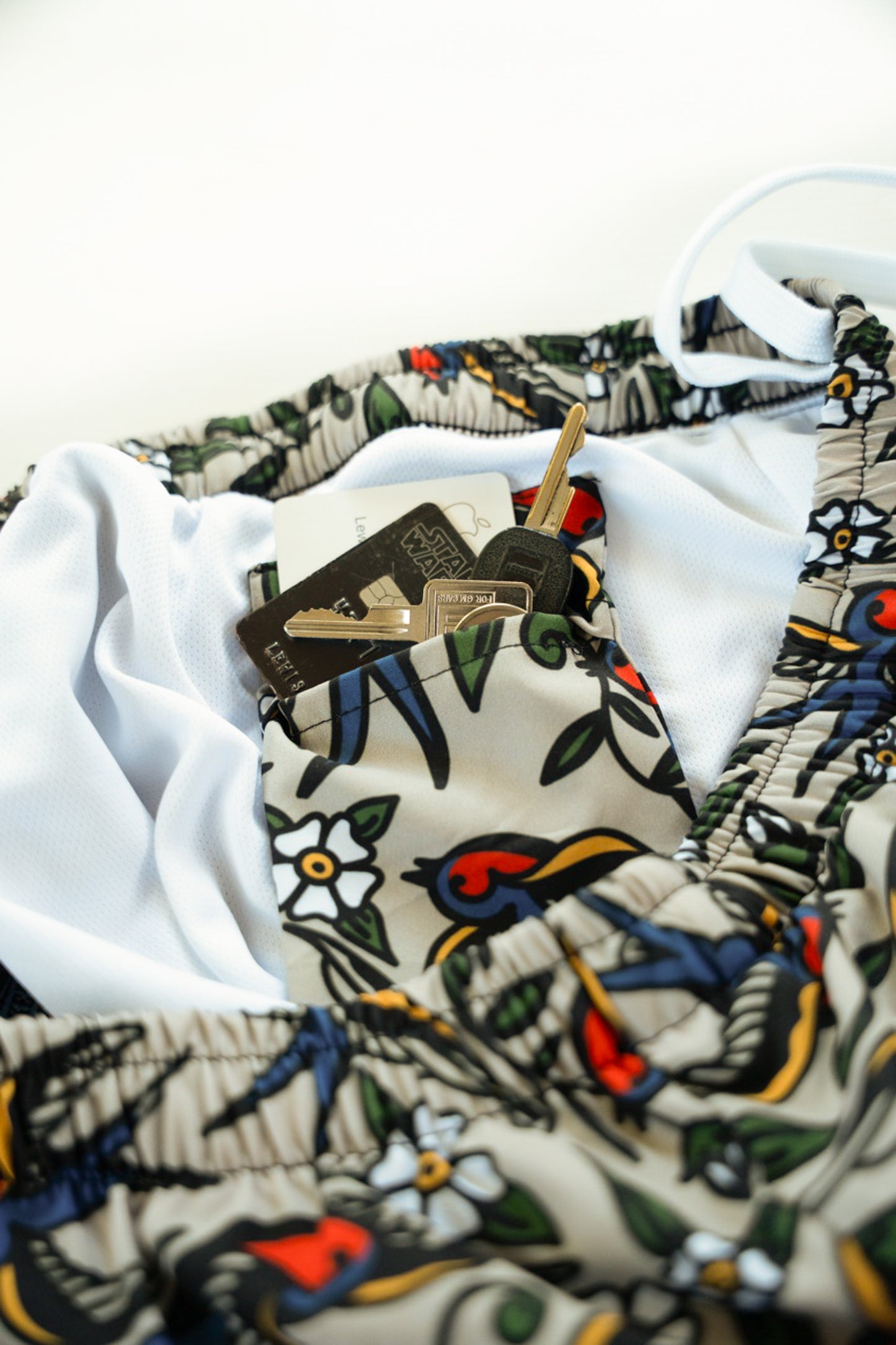Blue Bird Swim Trunks