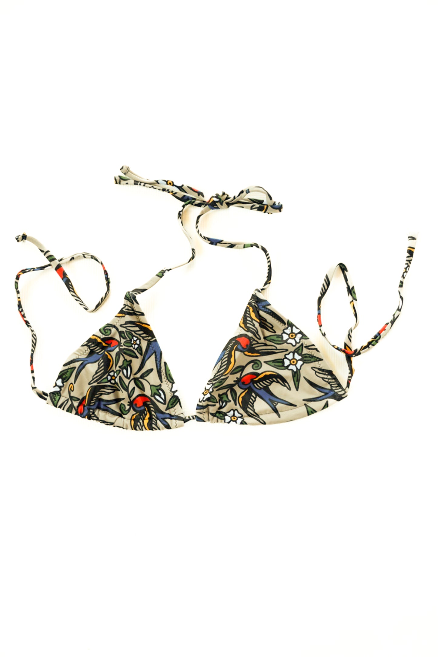 Blue Bird String Bikini Top