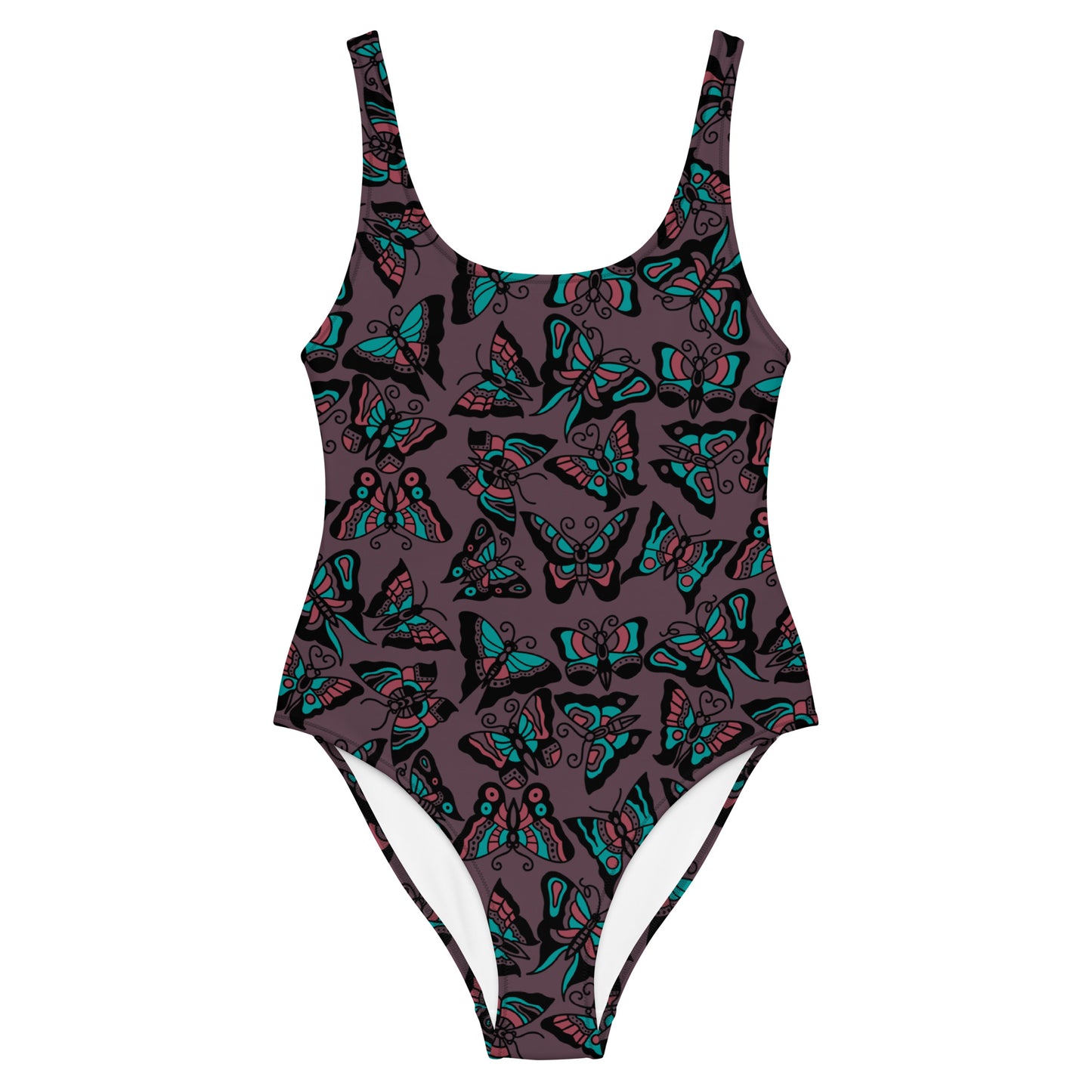 Butterfly One-Piece Swimsuit (Purple Edition)