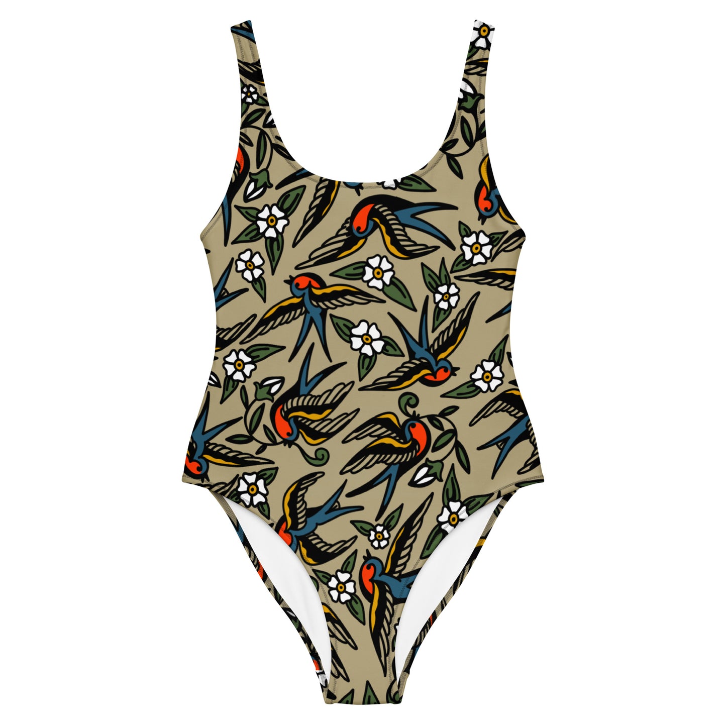 Blue Bird One-Piece Swimsuit