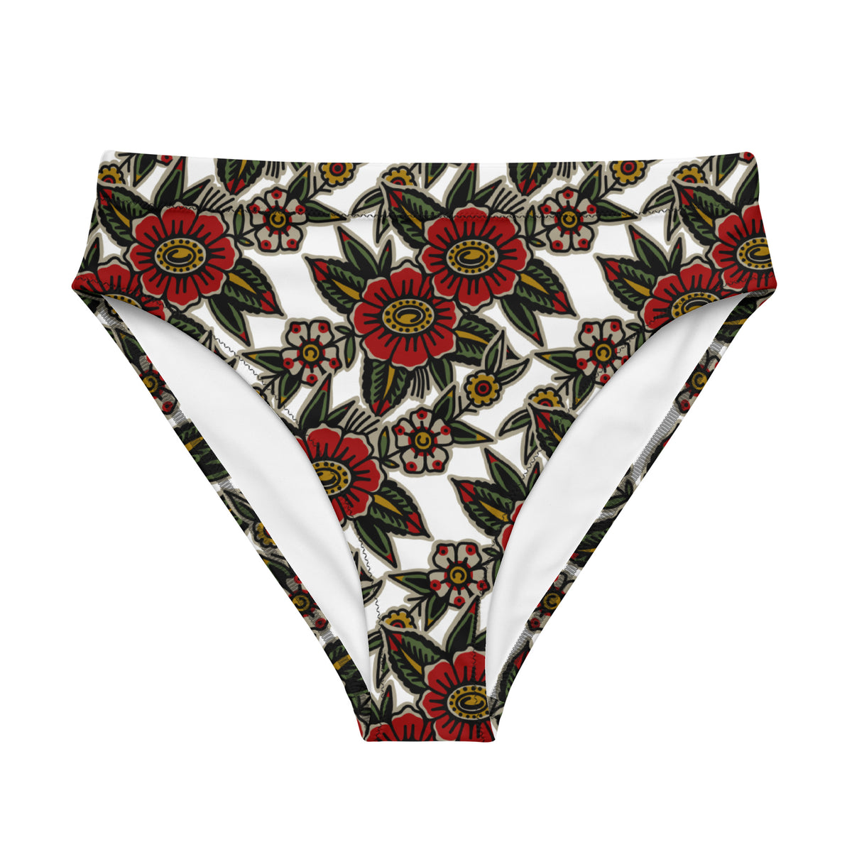 All-Over Print Recycled High-Waisted Bikini