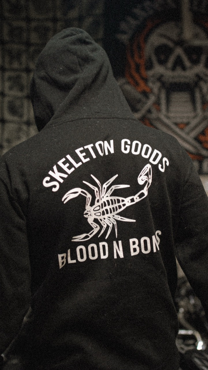 Scorpion Unisex fleece zip up hoodie