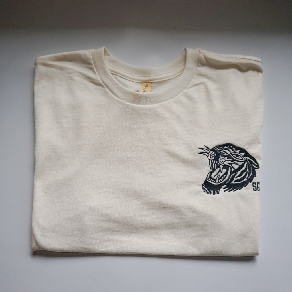 Tiger Embroidered Unisex Eco Tee
