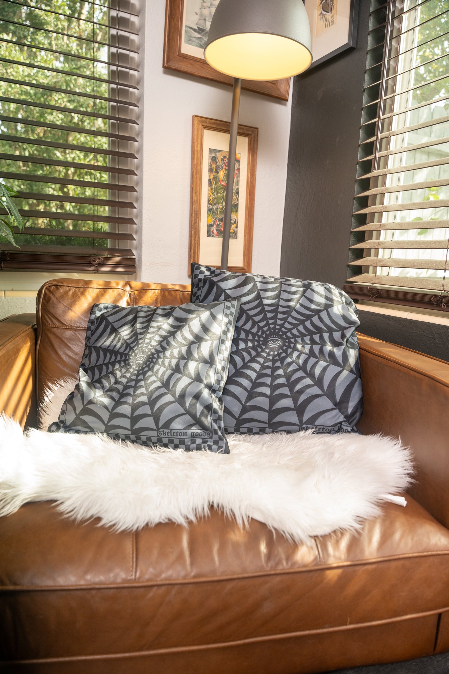 Spider Web Throw Pillow Case