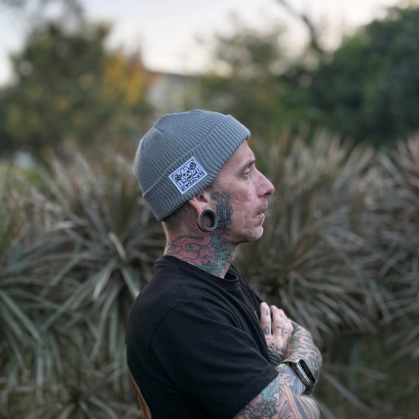 Skull n Bones Fisherman Beanie