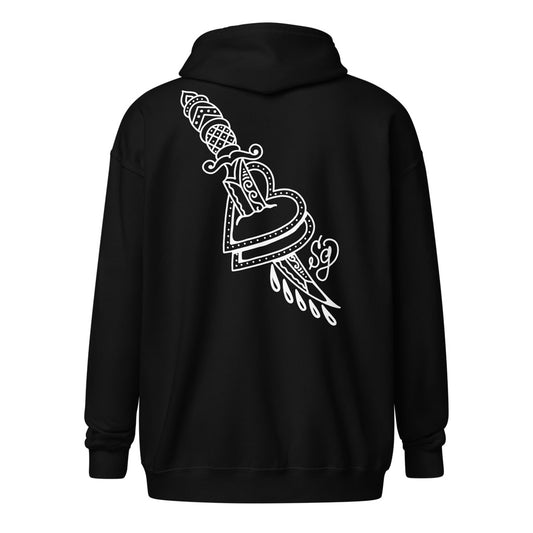 Broken Heart Zipper Hoodie