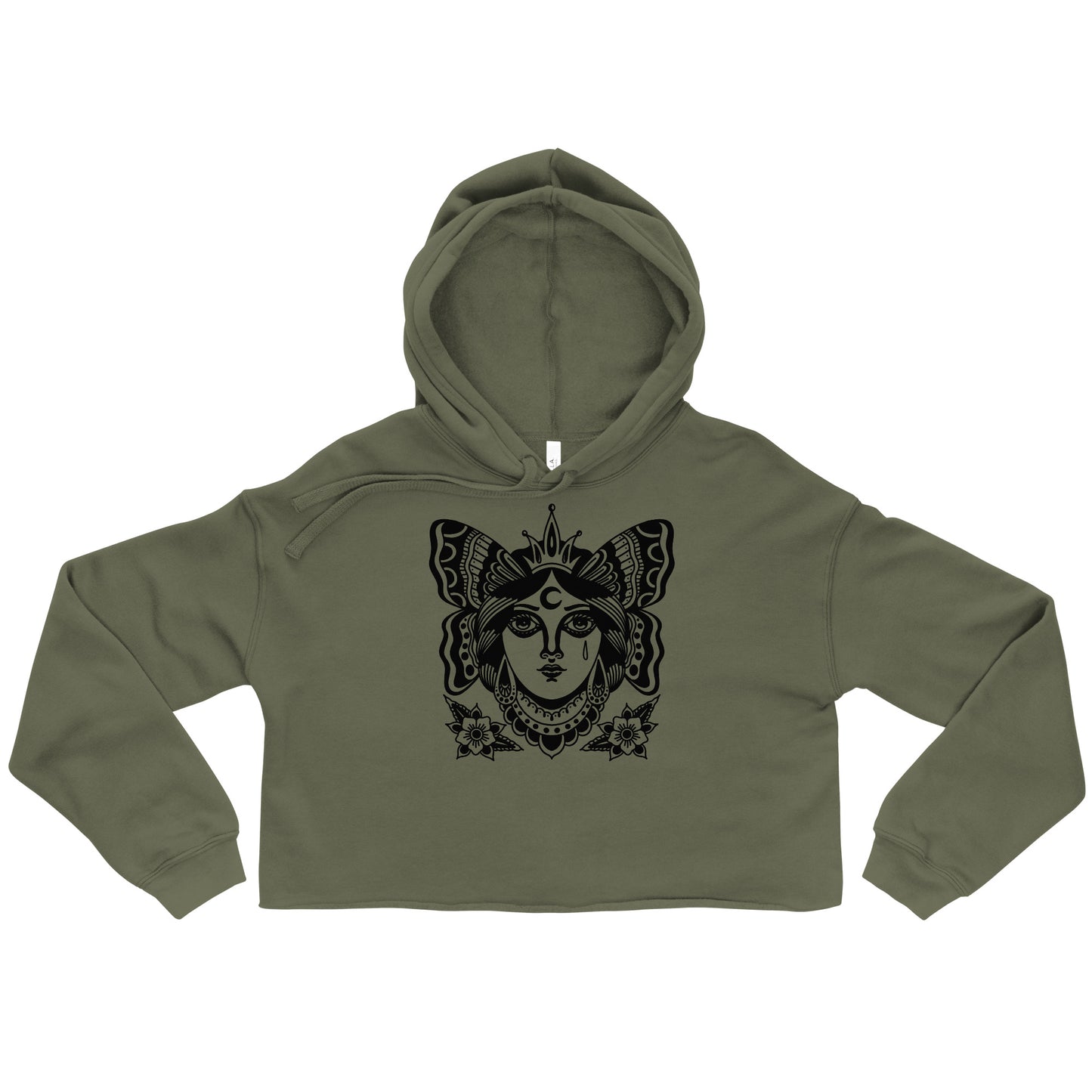 Butterfly Lady Cropped Hoodie