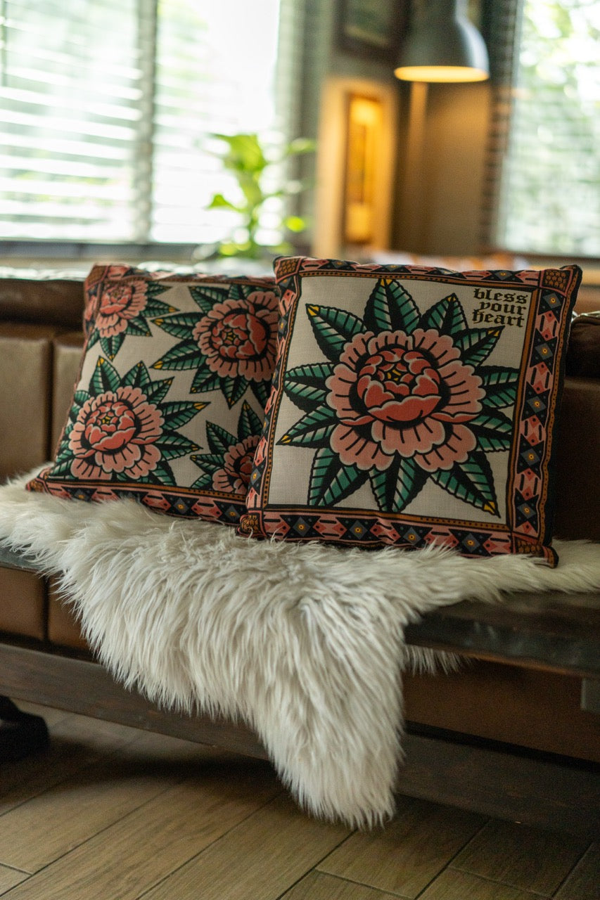 Peony Throw Pillow Case
