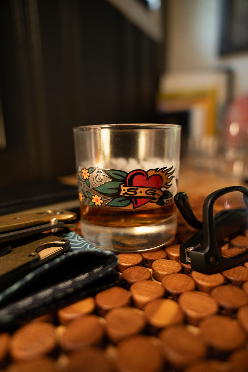 Blossom Rocks glass