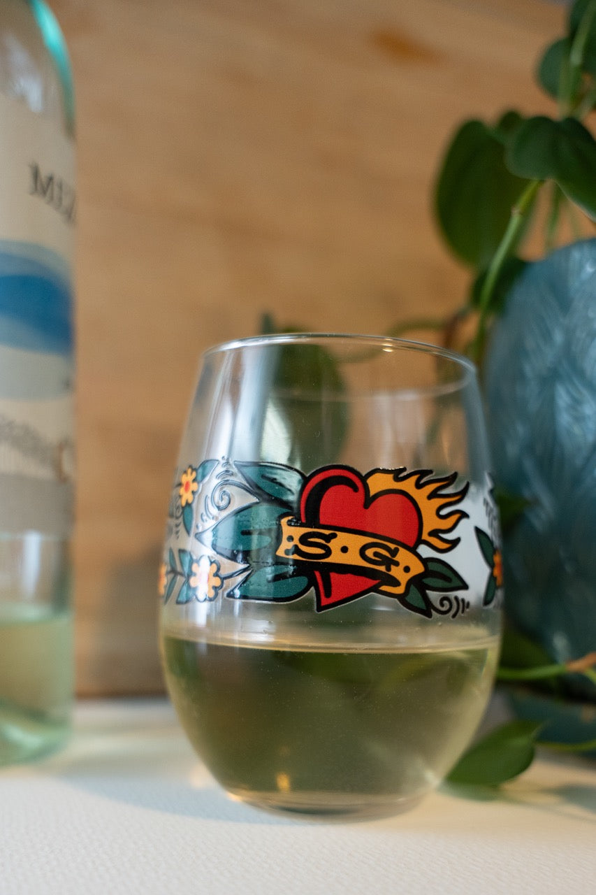 Blossom Stemless wine glass