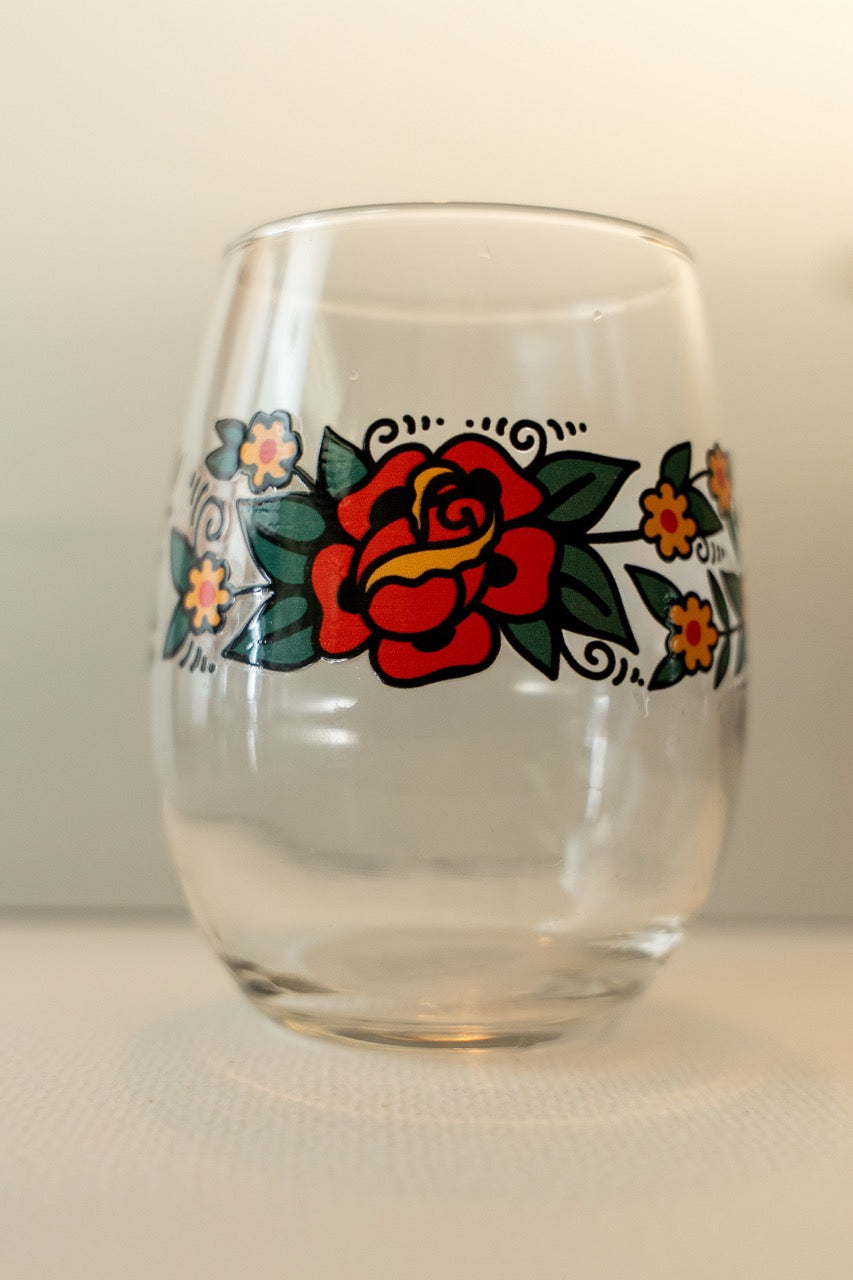 Blossom Stemless wine glass