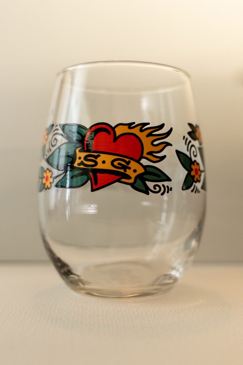 Blossom Stemless wine glass