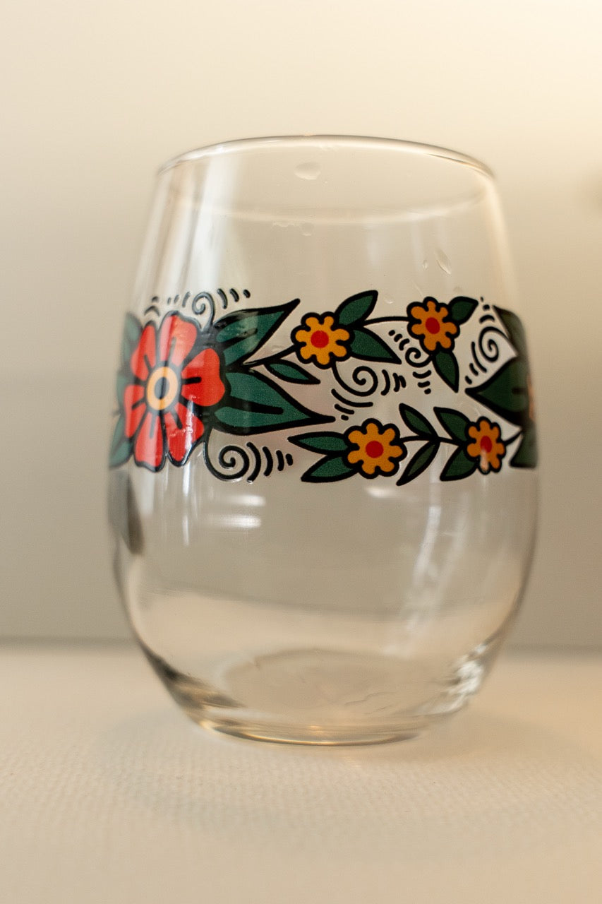 Blossom Stemless wine glass
