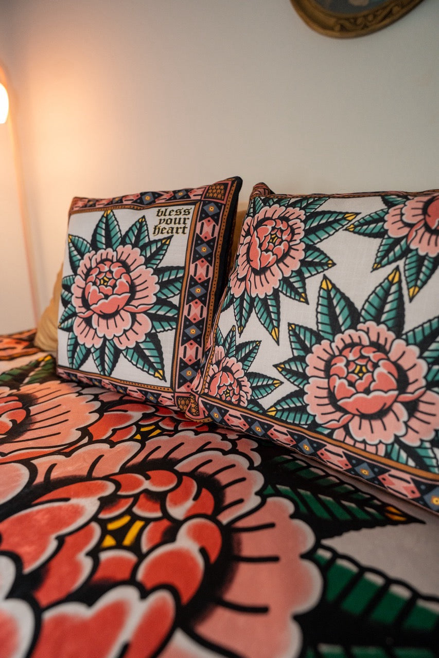 Peony Throw Pillow Case