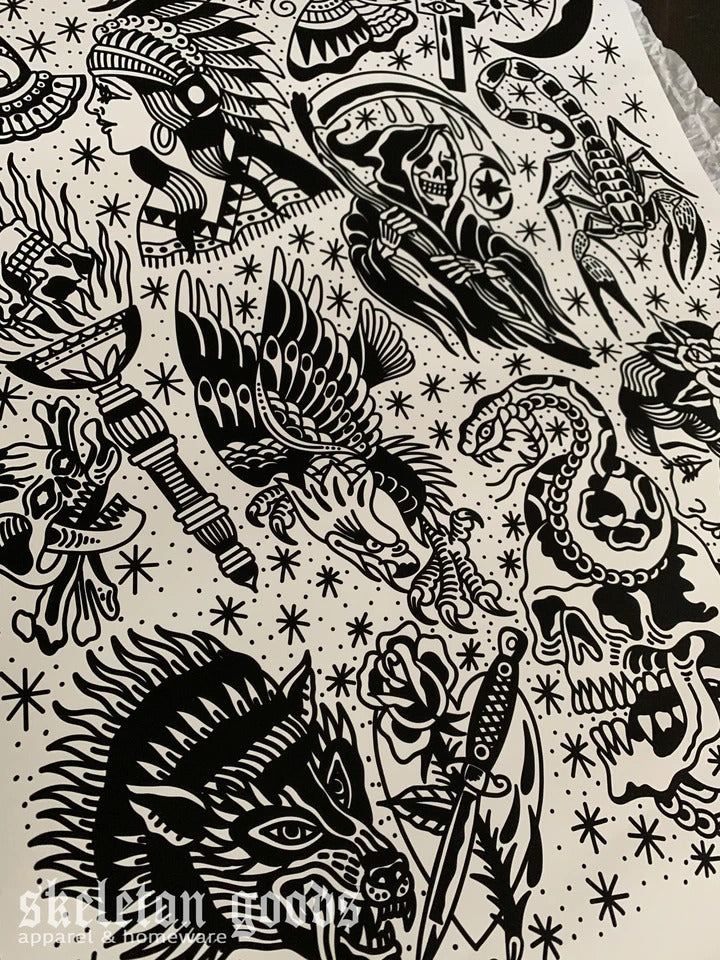 Black & White Pork Chop Sheet Vol. 2