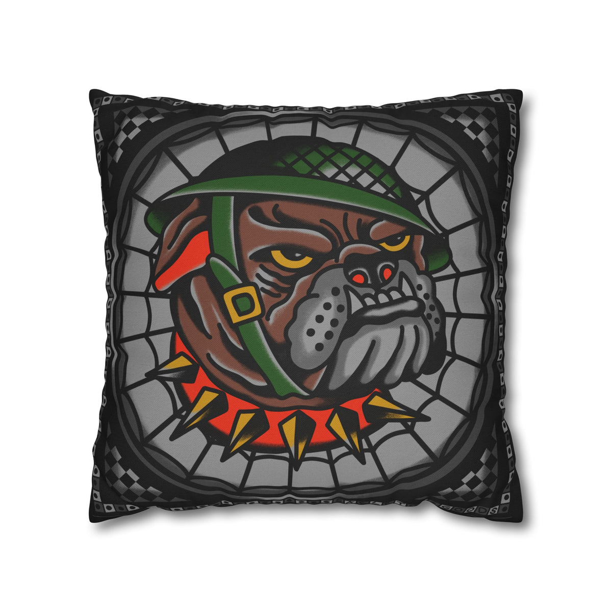 Bull Dog Throw Pillowcase