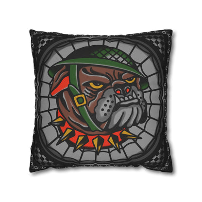 Bull Dog Throw Pillowcase