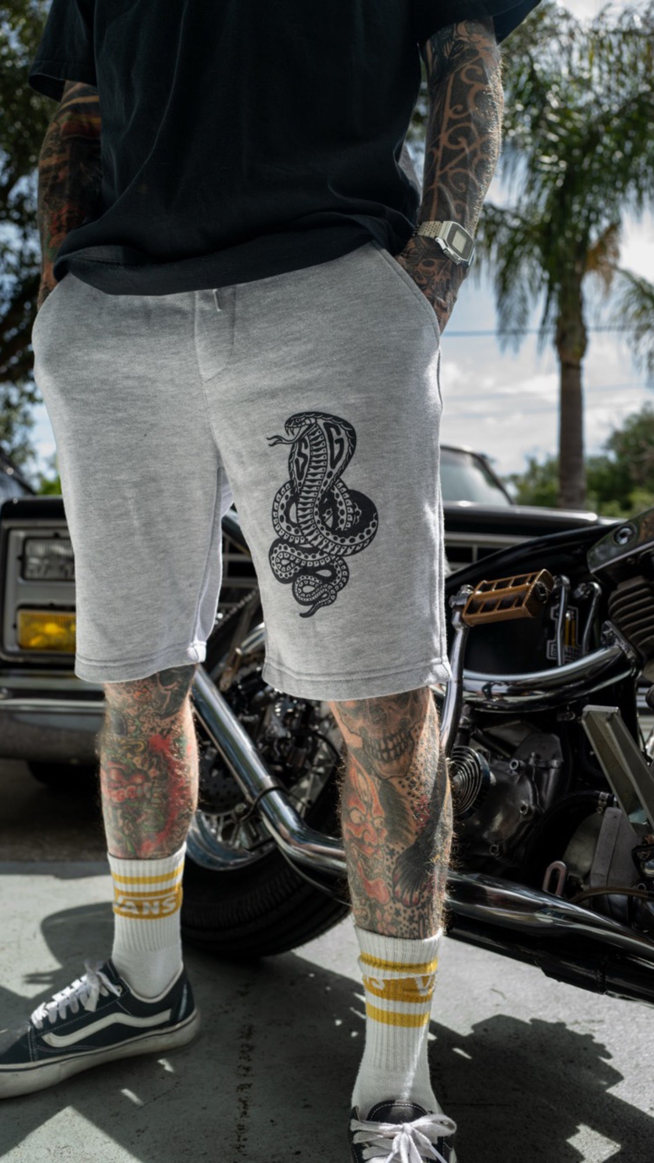 Cobra fleece shorts