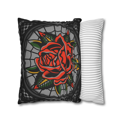 Rose Throw Pillowcase