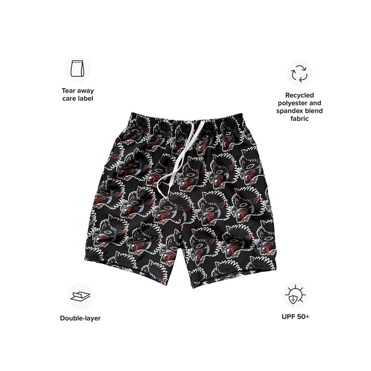 Wolf Swim Trunks