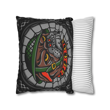 Bull Dog Throw Pillowcase