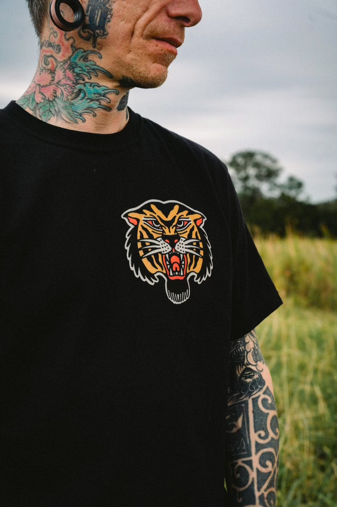 Cross-Eyed Tiger Unisex Tee