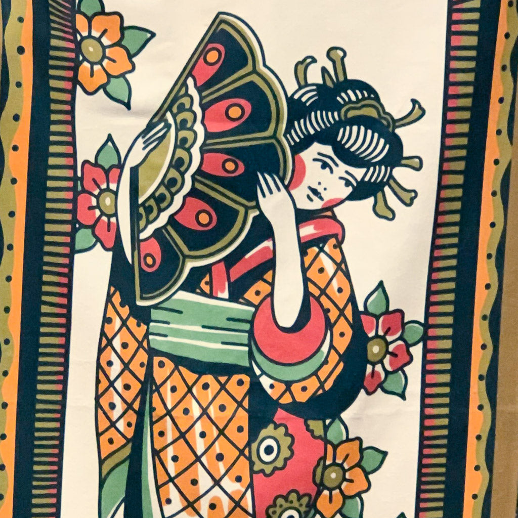 Geisha Girl Beach Towel