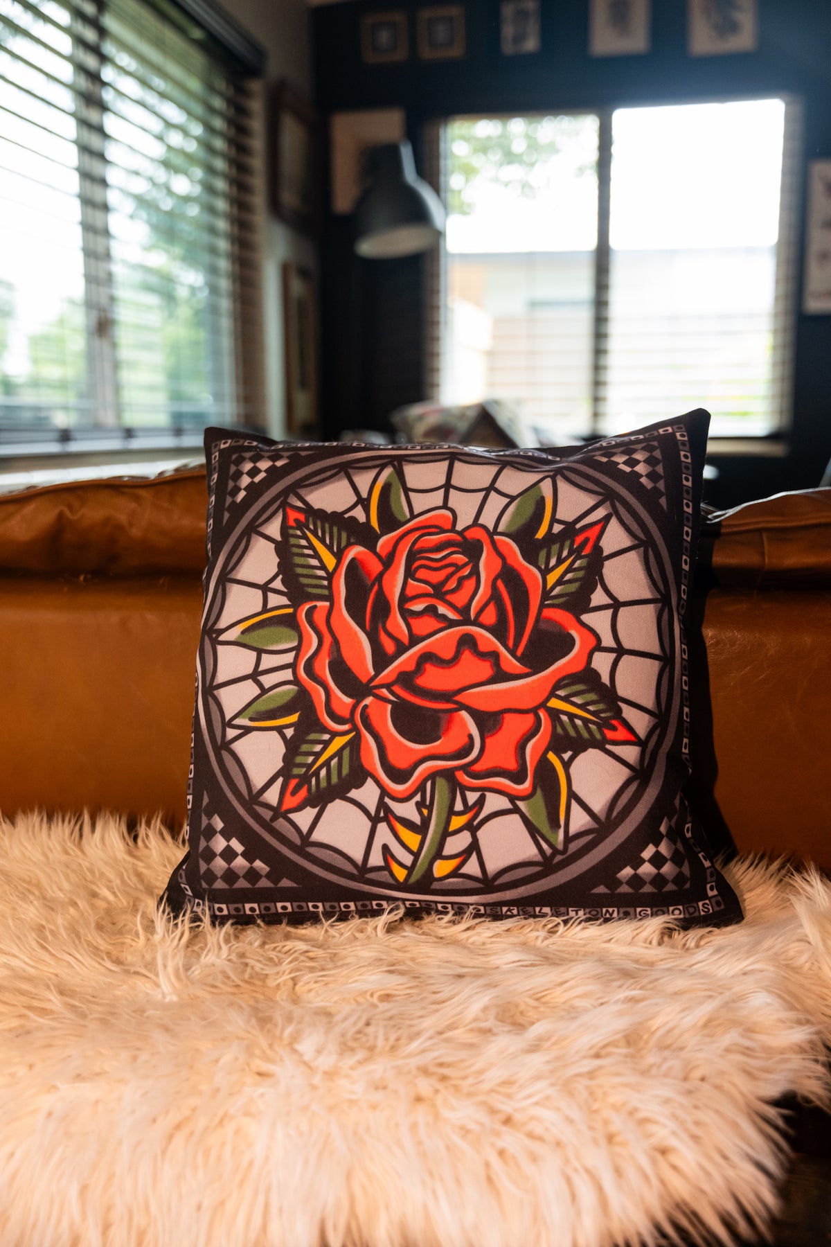 Rose Throw Pillowcase