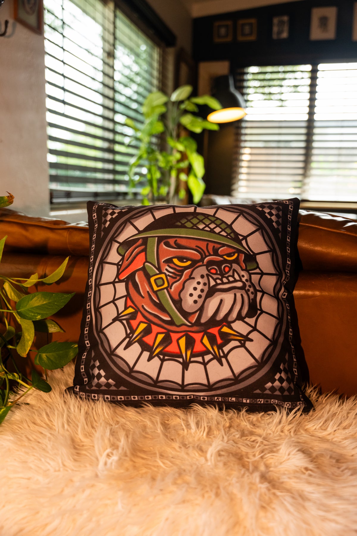 Bull Dog Throw Pillowcase