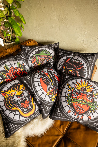 Rose Throw Pillowcase