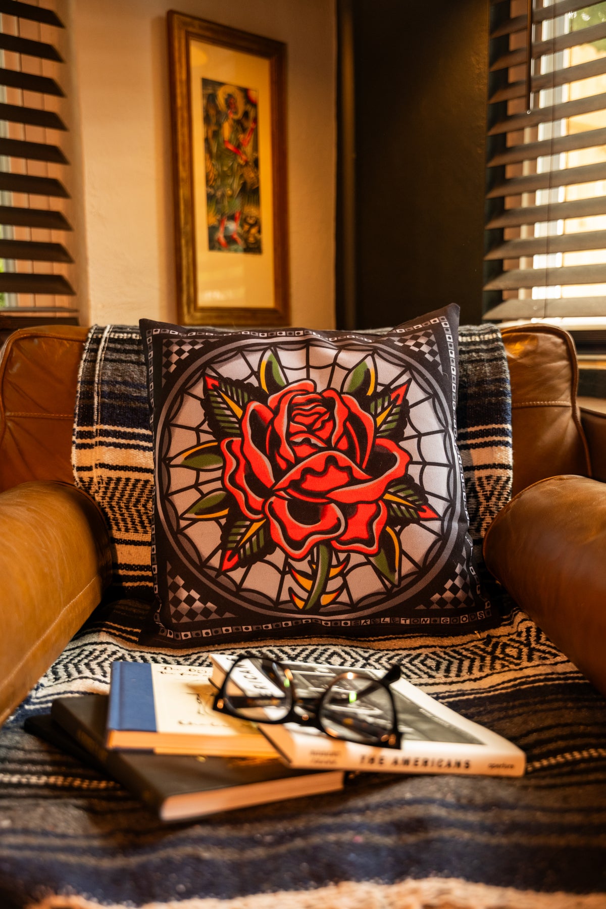 Rose Throw Pillowcase