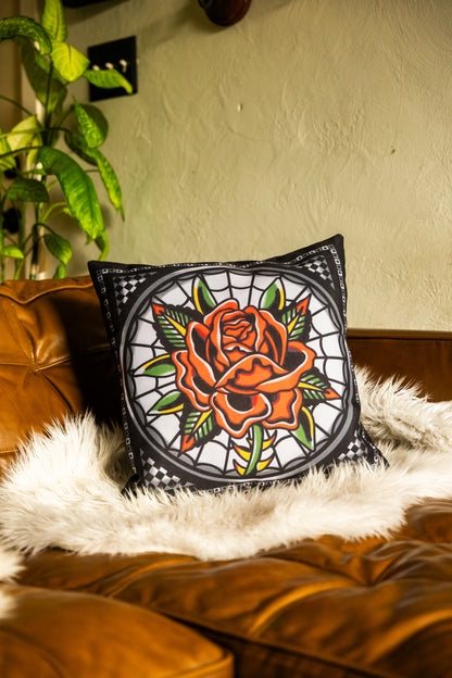 Rose Throw Pillowcase