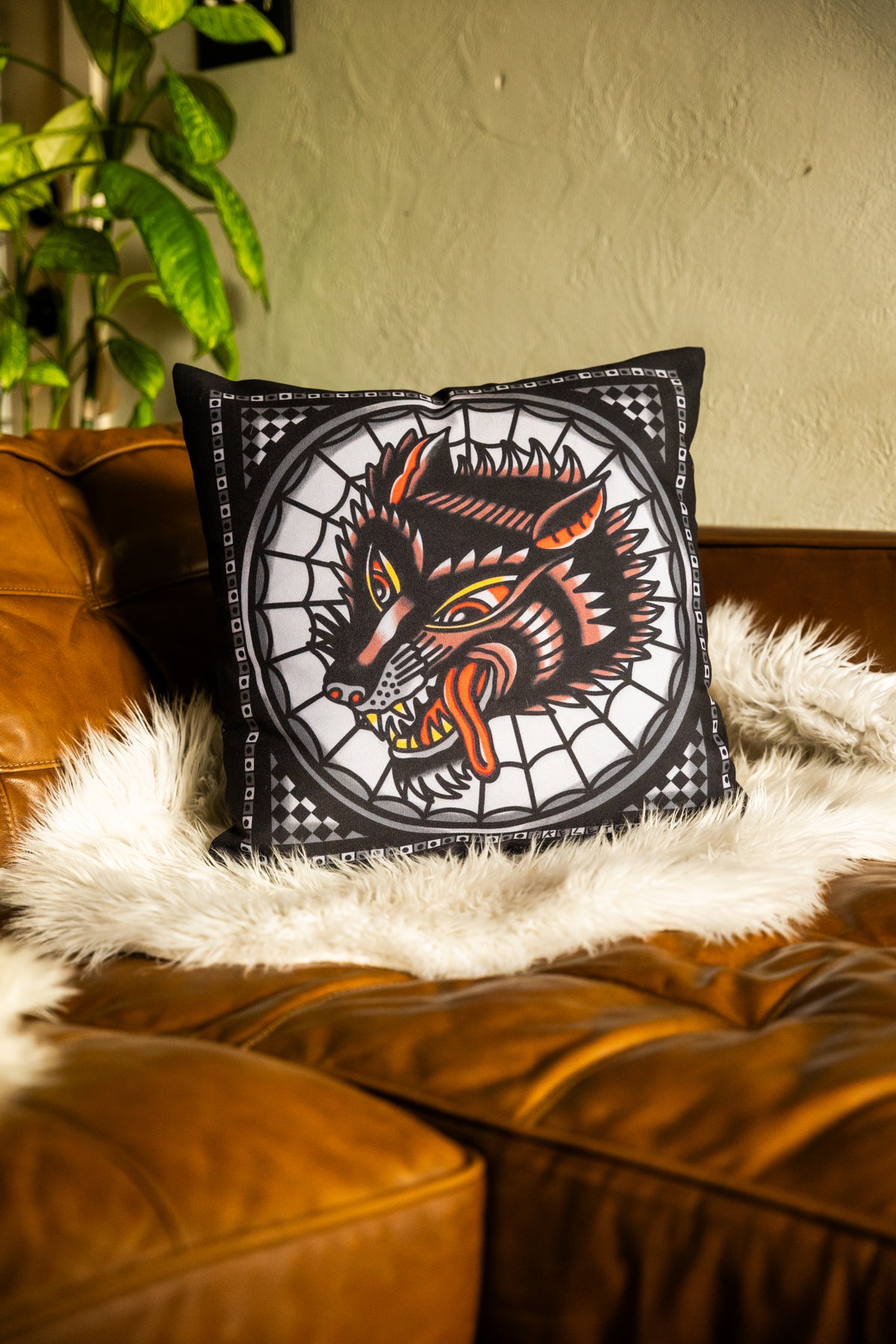 Wolf Throw Pillowcase