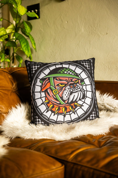 Bull Dog Throw Pillowcase