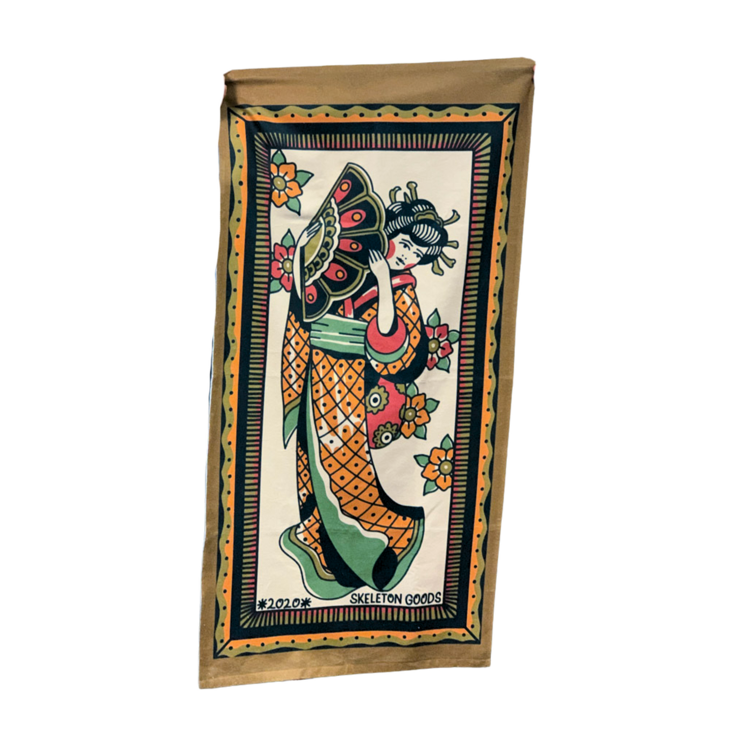 Geisha Girl Beach Towel