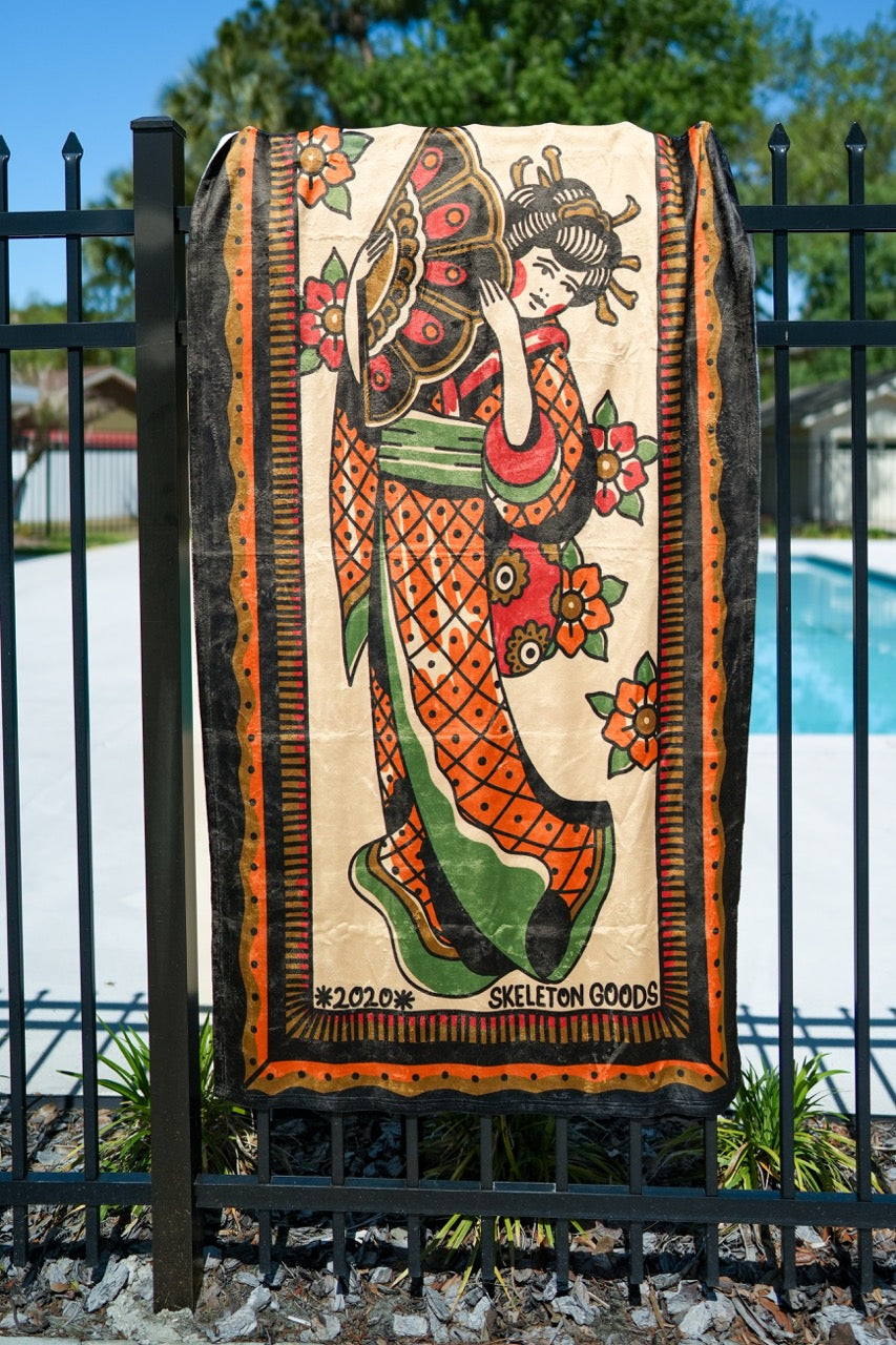 Geisha Beach Towel