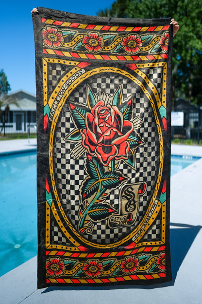 Rose Beach Towel