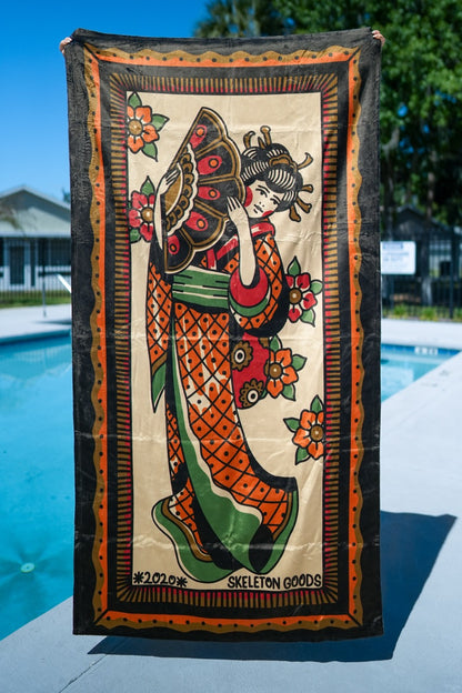Geisha Beach Towel