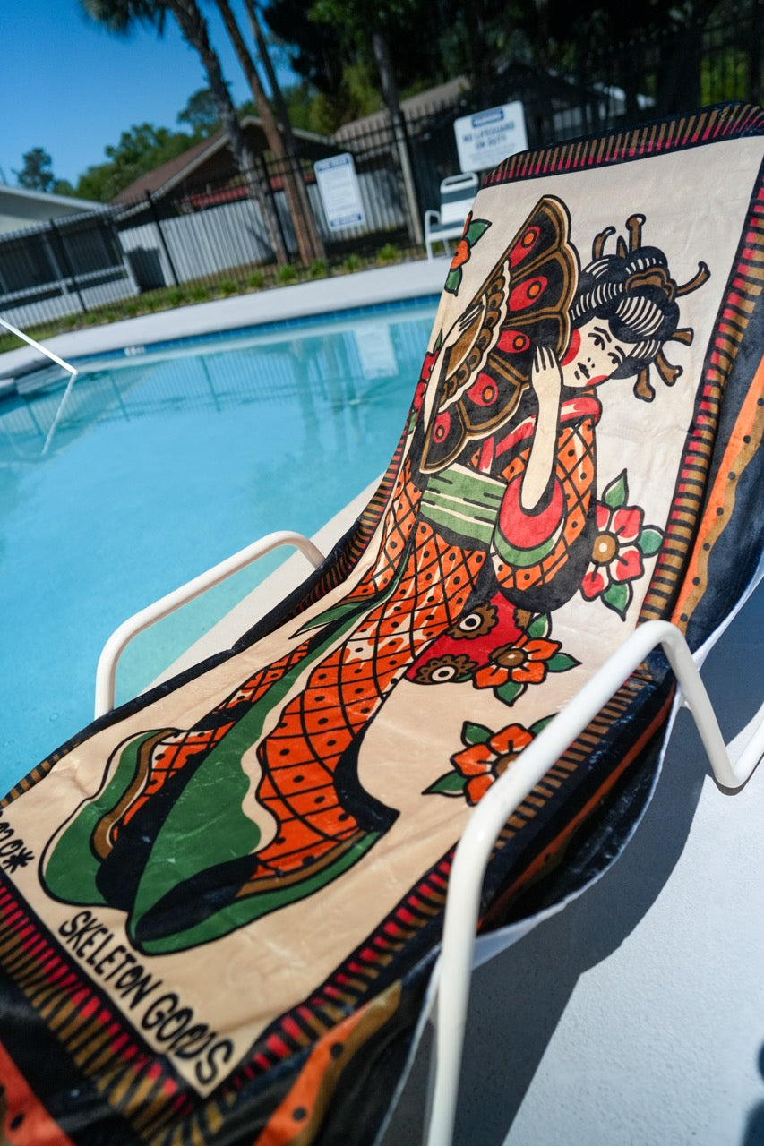 Geisha Beach Towel