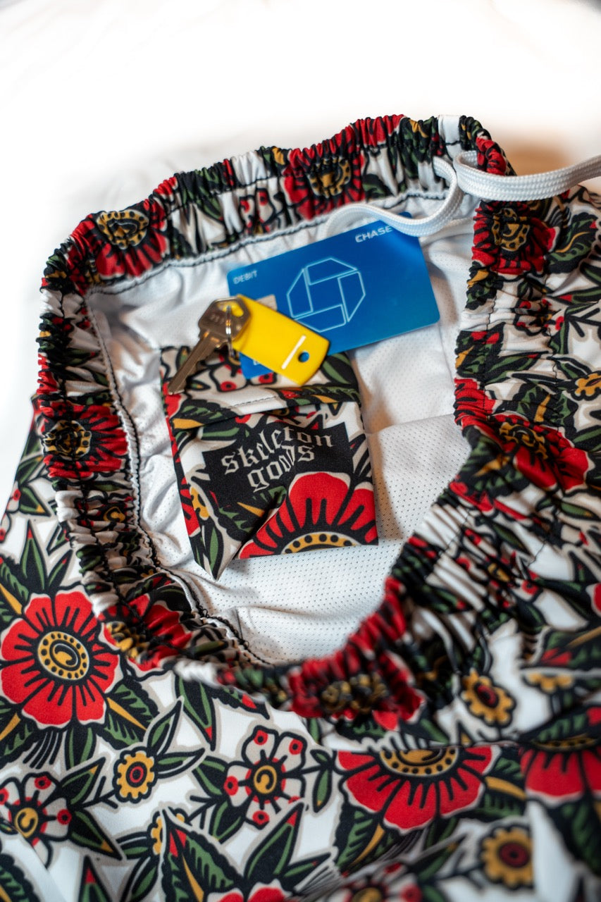 Summer Flowers Swim Trunks
