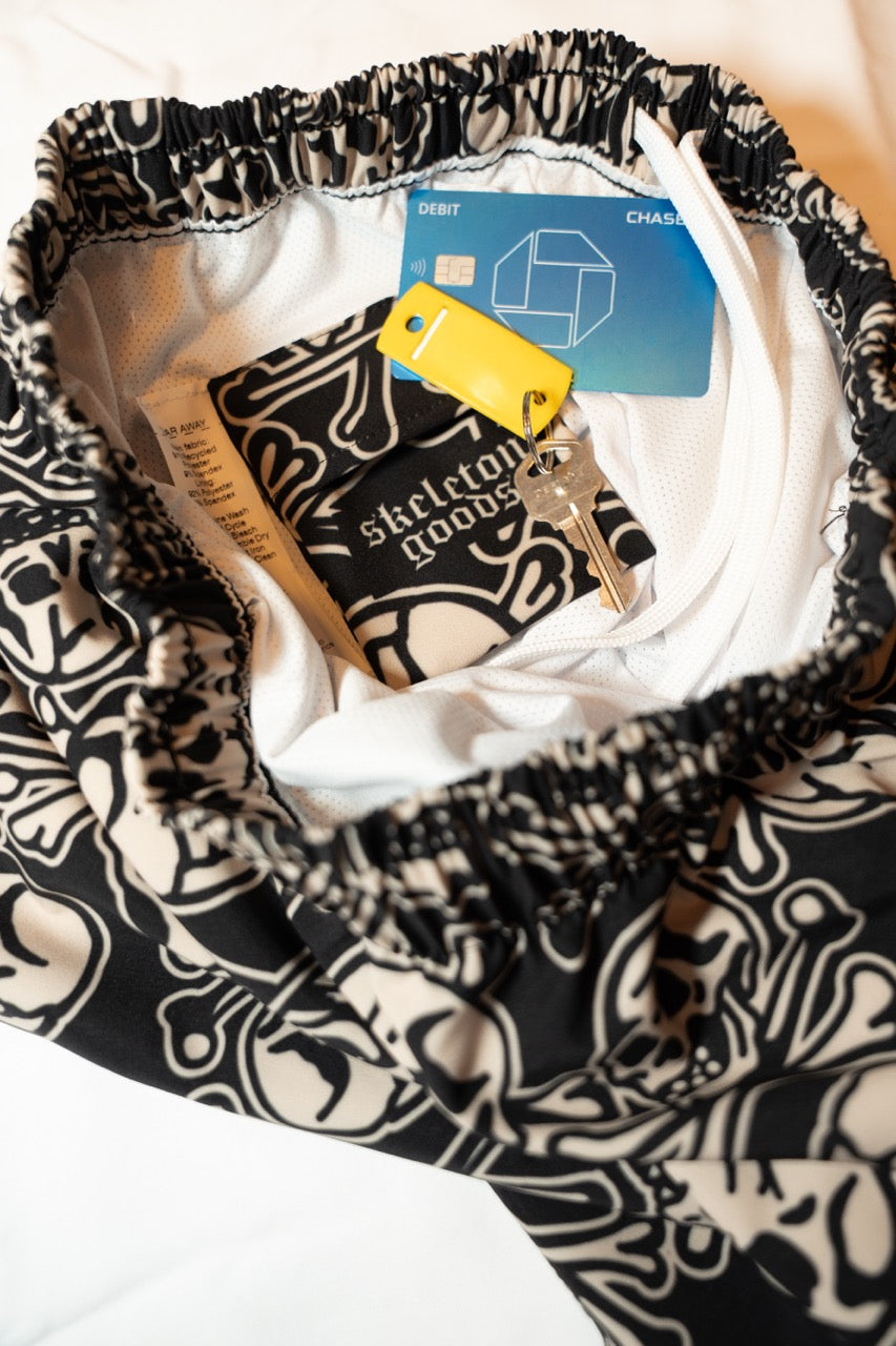 Skull N Bones Swim Trunks