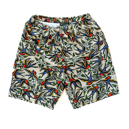 Blue Bird Swim Trunks
