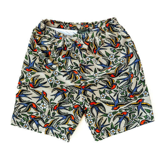 Blue Bird Swim Trunks
